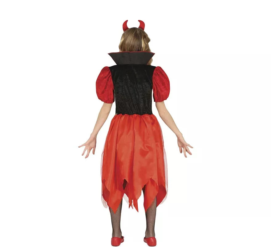 Translation missing: fr.Disfraz de Pequeña Diablilla con vestido para niña