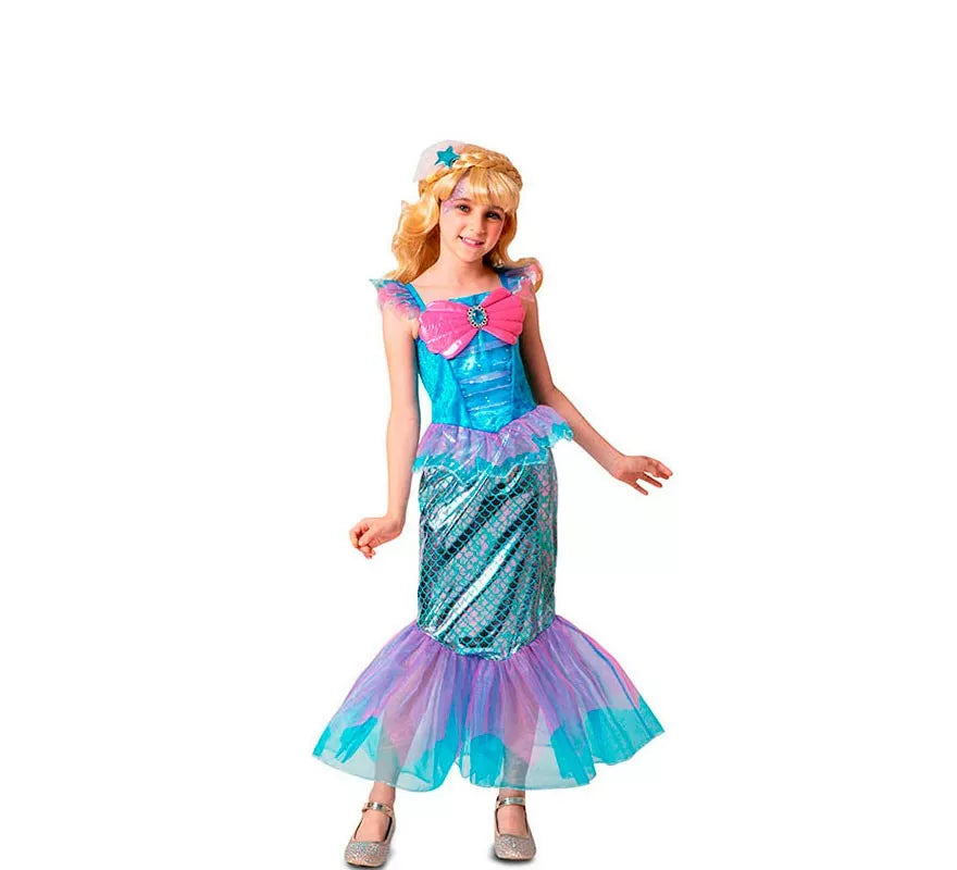 Disfraz de pequeña Sirena para niñas