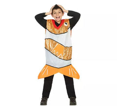 Déguisement de Poisson Clown Orange pour enfant