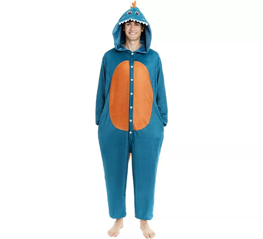 Translation missing: fr.Disfraz de Pijama Dinosaurio Estegosaurio para adulto