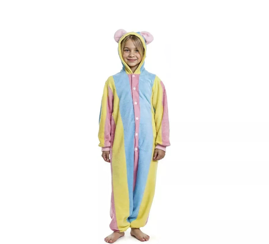 Translation missing: fr.Disfraz de Pijama Llama multicolor con capucha para niño