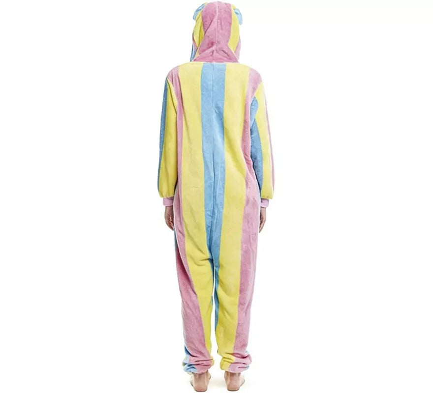 Translation missing: fr.Disfraz de Pijama Llama multicolor para adultos