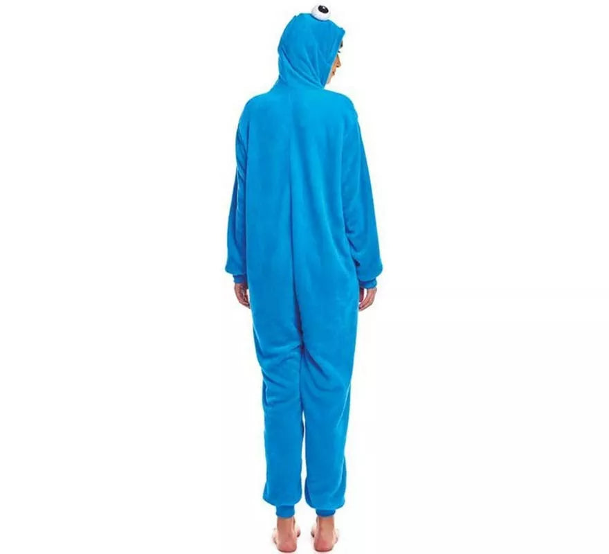 Translation missing: fr.Disfraz de Pijama Monstruo azul ojos grandes para mujer