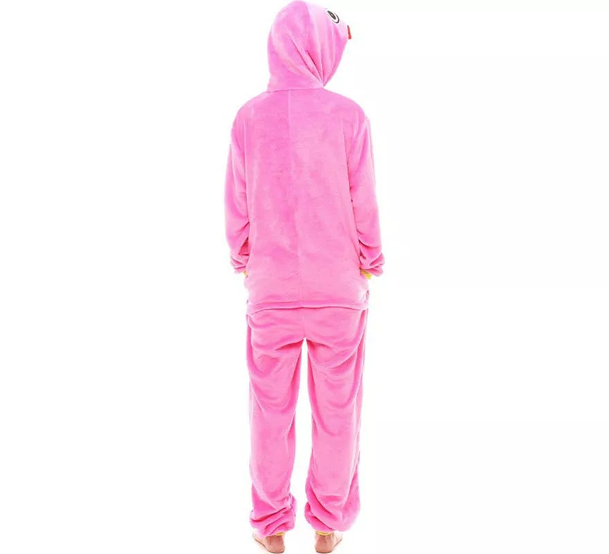 Translation missing: fr.Disfraz de Pijama Monstruo rosa para adultos