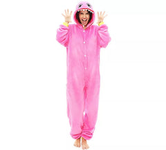 Déguisement pyjama monstre rose femme