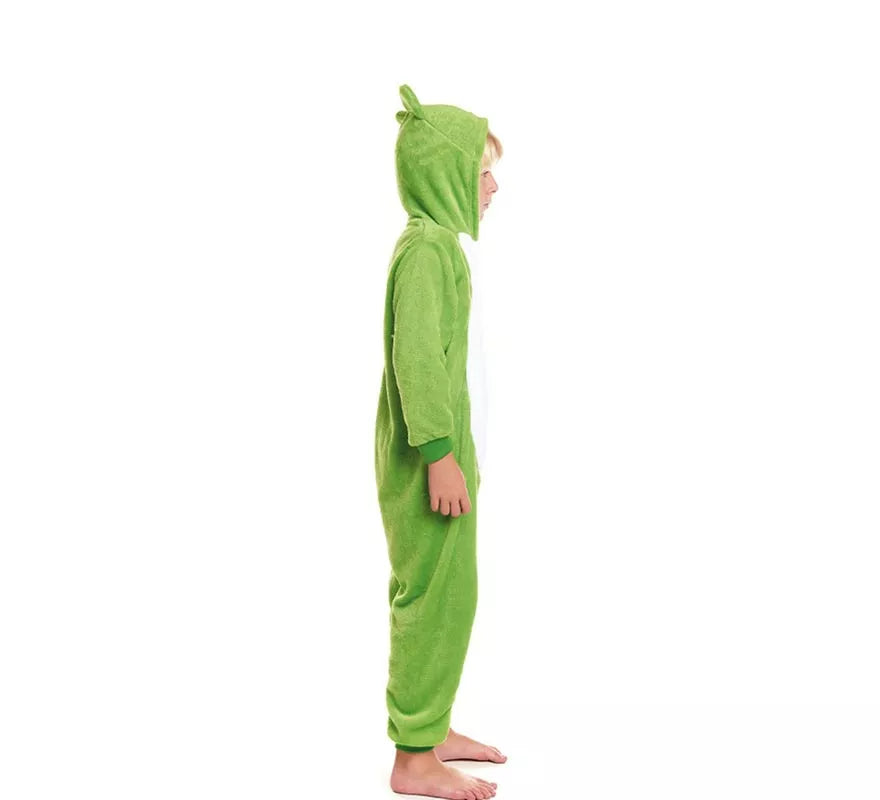 Translation missing: fr.Disfraz de Pijama Rana verde con capucha para niño