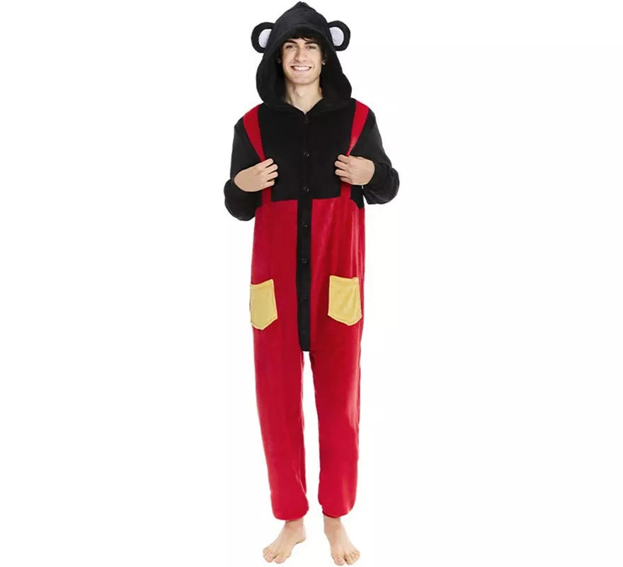Translation missing: fr.Disfraz de Pijama Ratón Peto para hombre