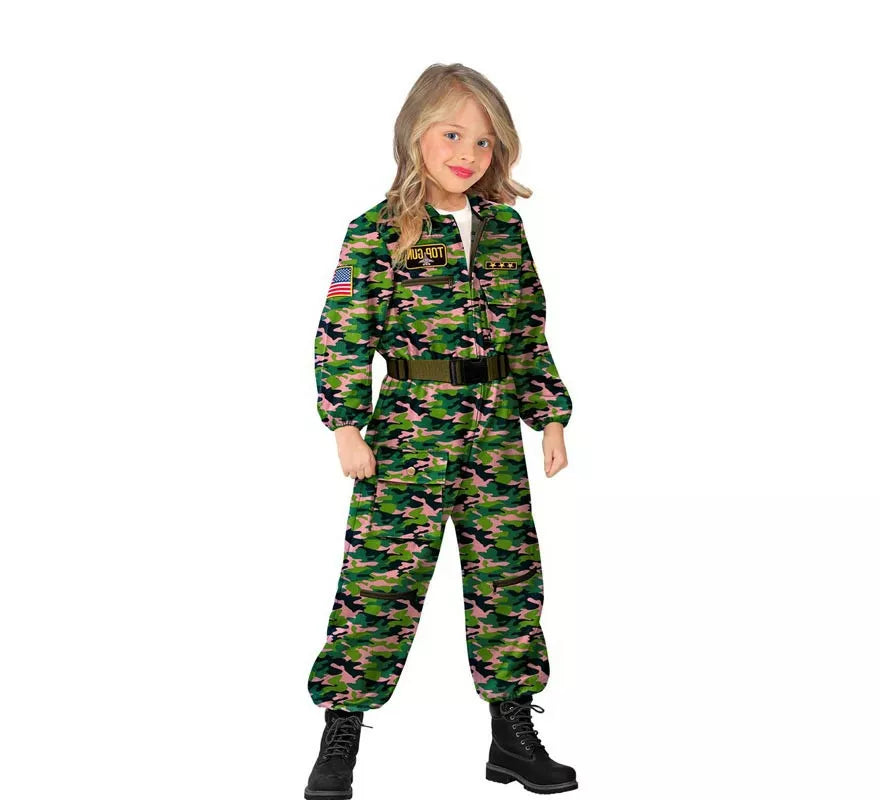 Translation missing: fr.Disfraz de Piloto Aeronave Jet de Combate para niña