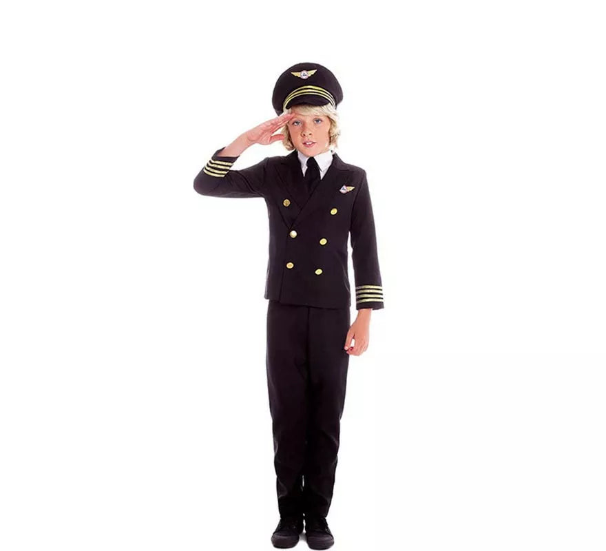 Translation missing: fr.Disfraz de Piloto Capitán de Vuelo para niño