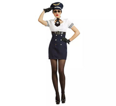 Déguisement de pilote d'avion pour femme