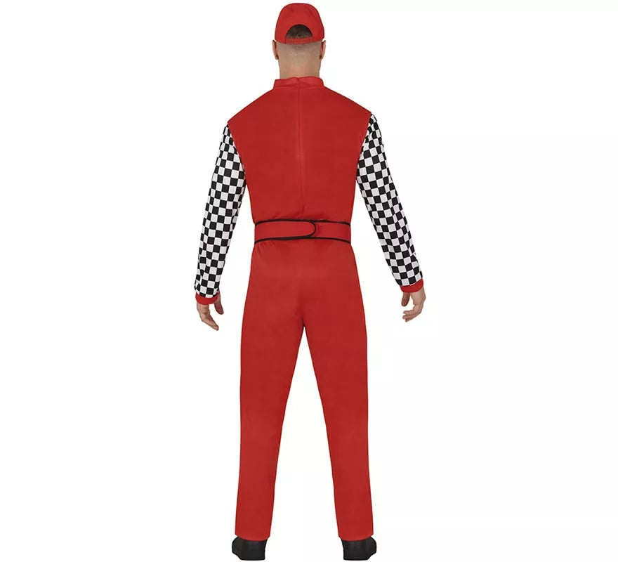 Translation missing: fr.Disfraz de Piloto de Fórmula 1 rojo para hombre