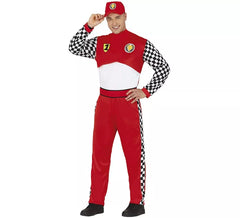 Déguisement pilote de Formule 1 rouge homme