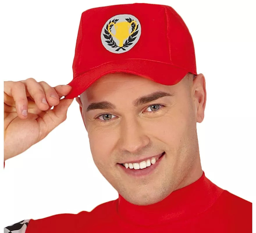 Translation missing: fr.Disfraz de Piloto de Fórmula 1 rojo para hombre