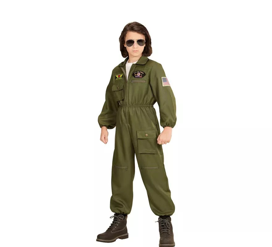 Translation missing: fr.Disfraz de Piloto Jet de Combate para niños y adolescente