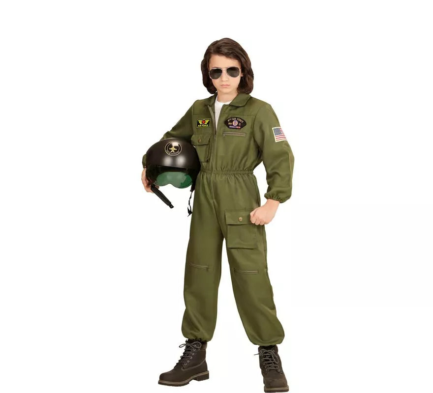 Translation missing: fr.Disfraz de Piloto Jet de Combate para niños y adolescente