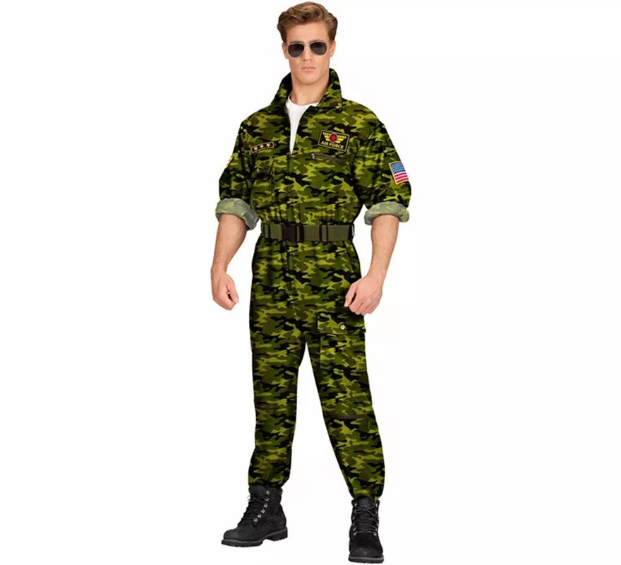Translation missing: fr.Disfraz de Piloto Militar Camuflaje para hombre