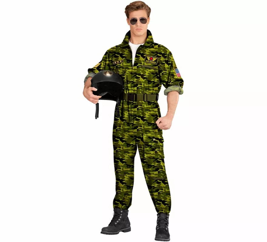 Translation missing: fr.Disfraz de Piloto Militar Camuflaje para hombre