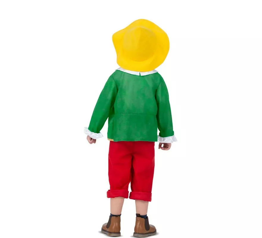 Disfraz de Pinocho con gorro y careta para niño