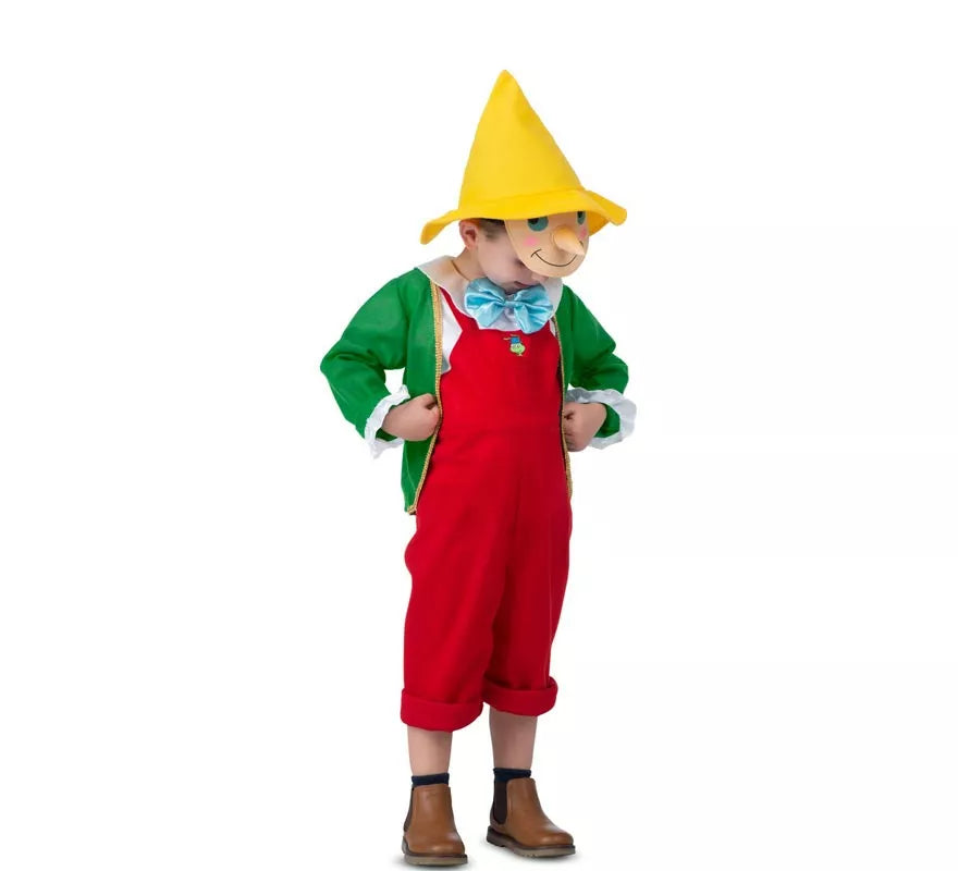 Translation missing: fr.Disfraz de Pinocho con gorro y careta para niño