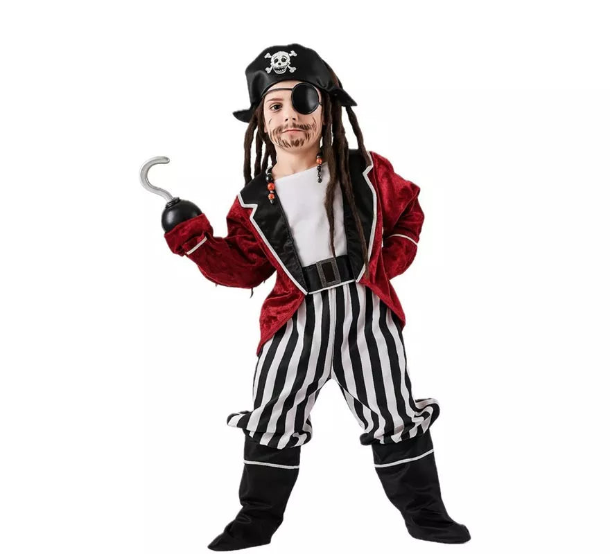 Translation missing: fr.Disfraz de Pirata a Rayas para niño