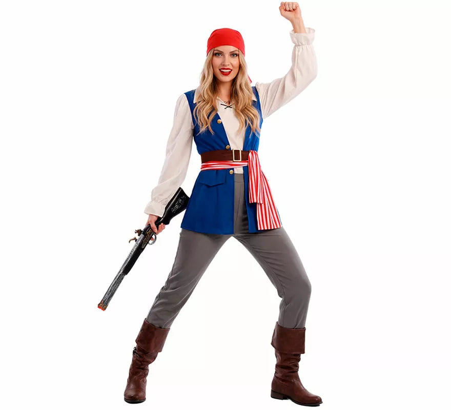 Disfraz de Pirata Bucanera Jackeline para mujer