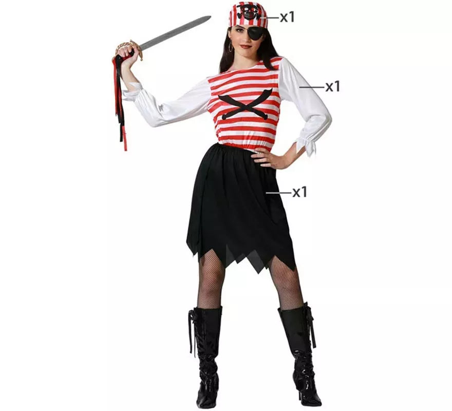 Translation missing: fr.Disfraz de Pirata Bucanera para mujer