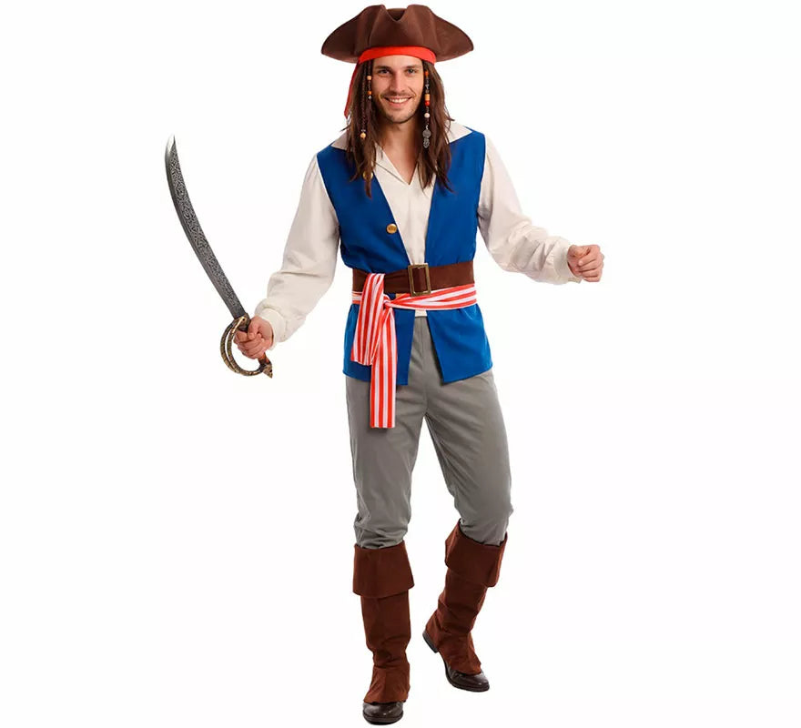 Translation missing: fr.Disfraz de Pirata Bucanero Jack para hombre