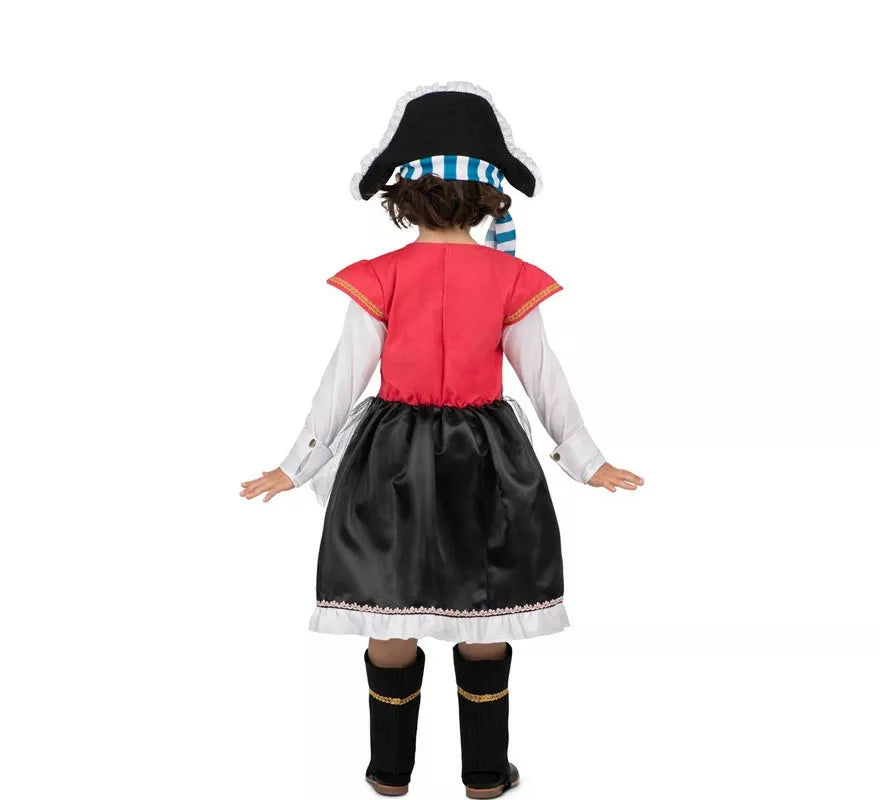Translation missing: fr.Disfraz de Pirata Calavera con gorro para niña