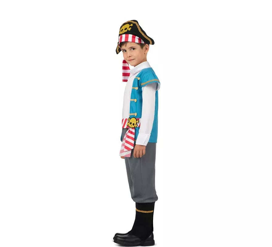 Translation missing: fr.Disfraz de Pirata Calavera con gorro para niño
