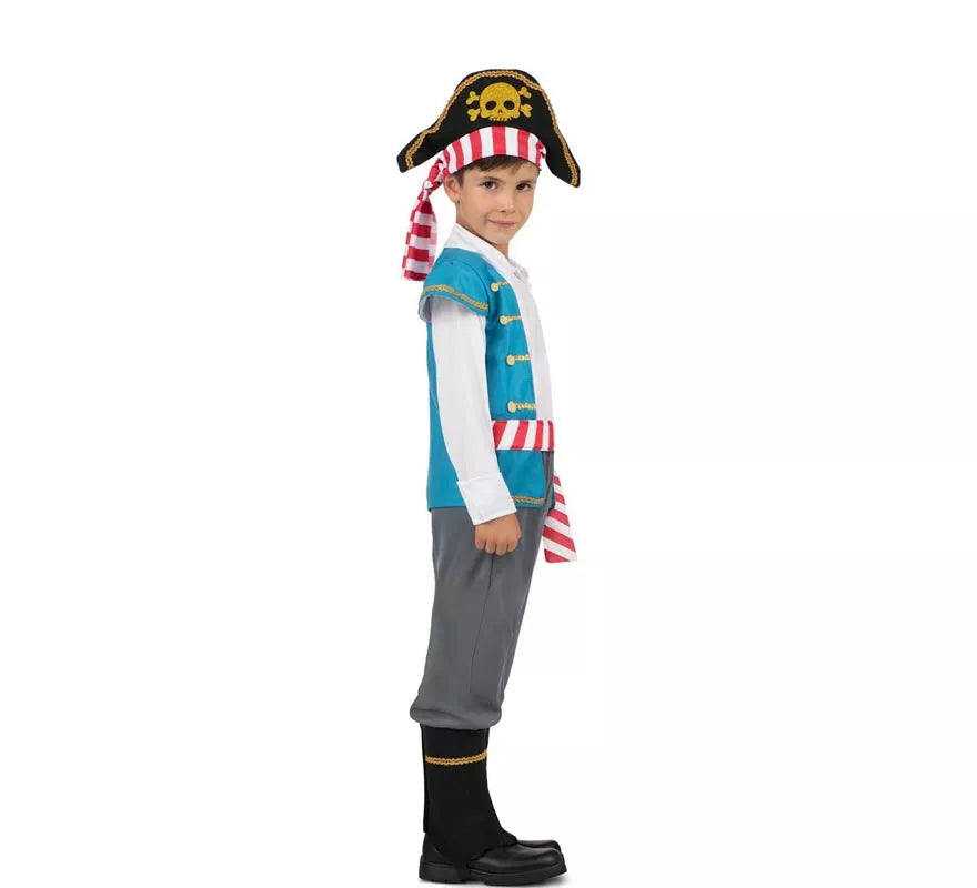 Translation missing: fr.Disfraz de Pirata Calavera con gorro para niño