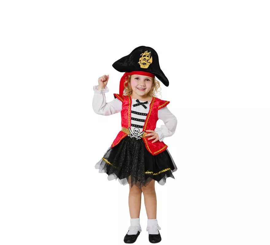 Translation missing: fr.Disfraz de Pirata Caribeña para niña y bebé