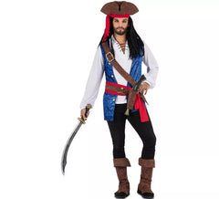 Déguisement pirate des Caraïbes avec chapeau homme