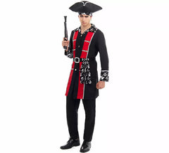 Déguisement pirate veste argentée homme