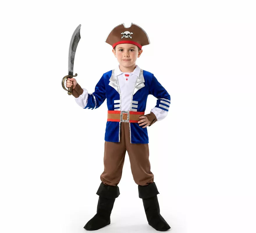 Translation missing: fr.Disfraz de Pirata con Chaqueta azul para niño