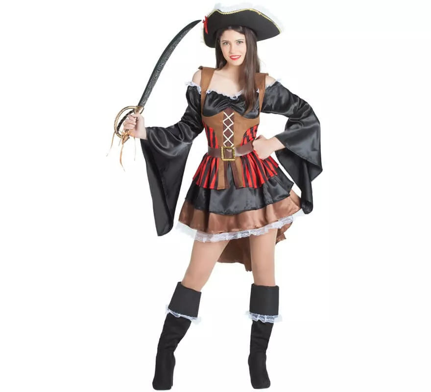 Translation missing: fr.Disfraz de Pirata con Volantes para mujer