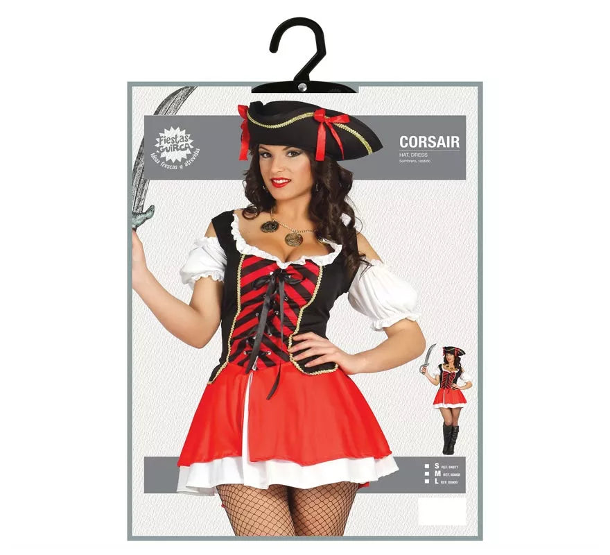 Disfraz de Pirata Corsaria para mujer