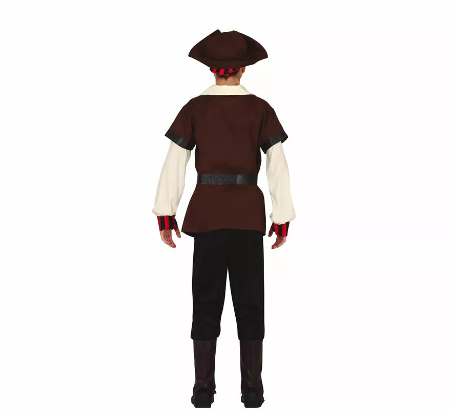 Disfraz de Pirata Corsario Siete Mares para adolescente