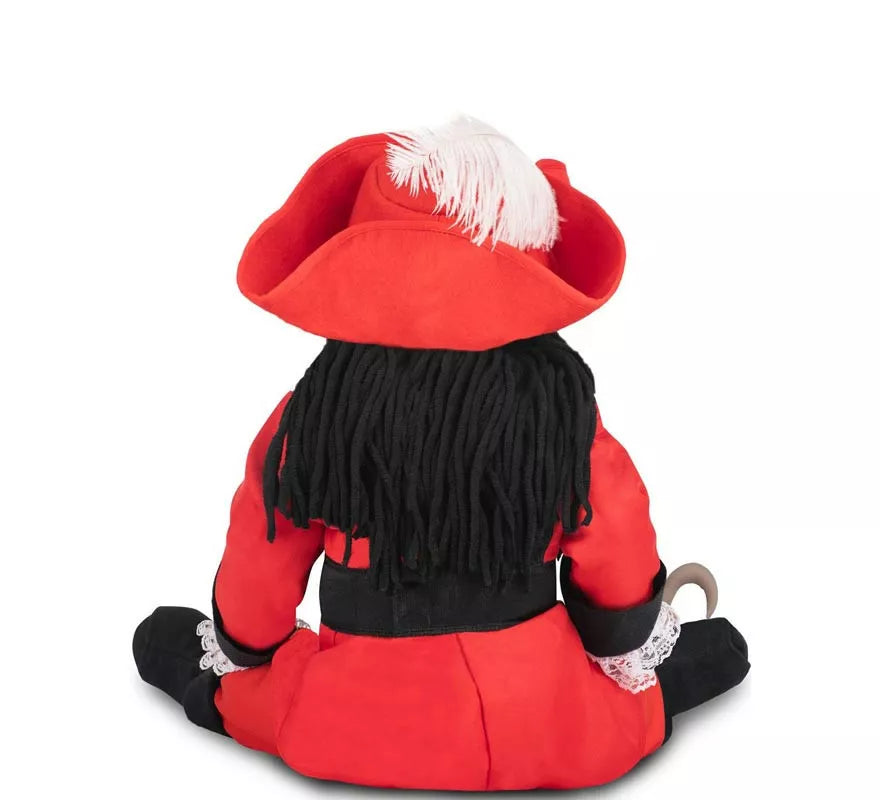 Translation missing: fr.Disfraz de Pirata Garfio rojo con sombrero y peluca para bebé y niña