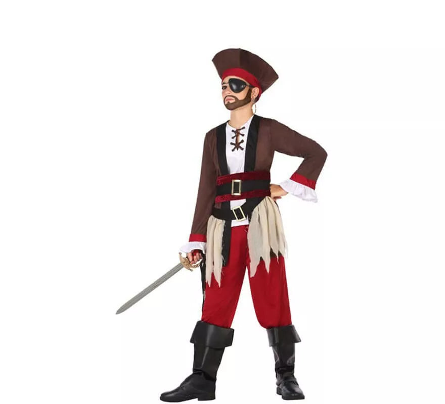 Translation missing: fr.Disfraz de Pirata Granate para niño