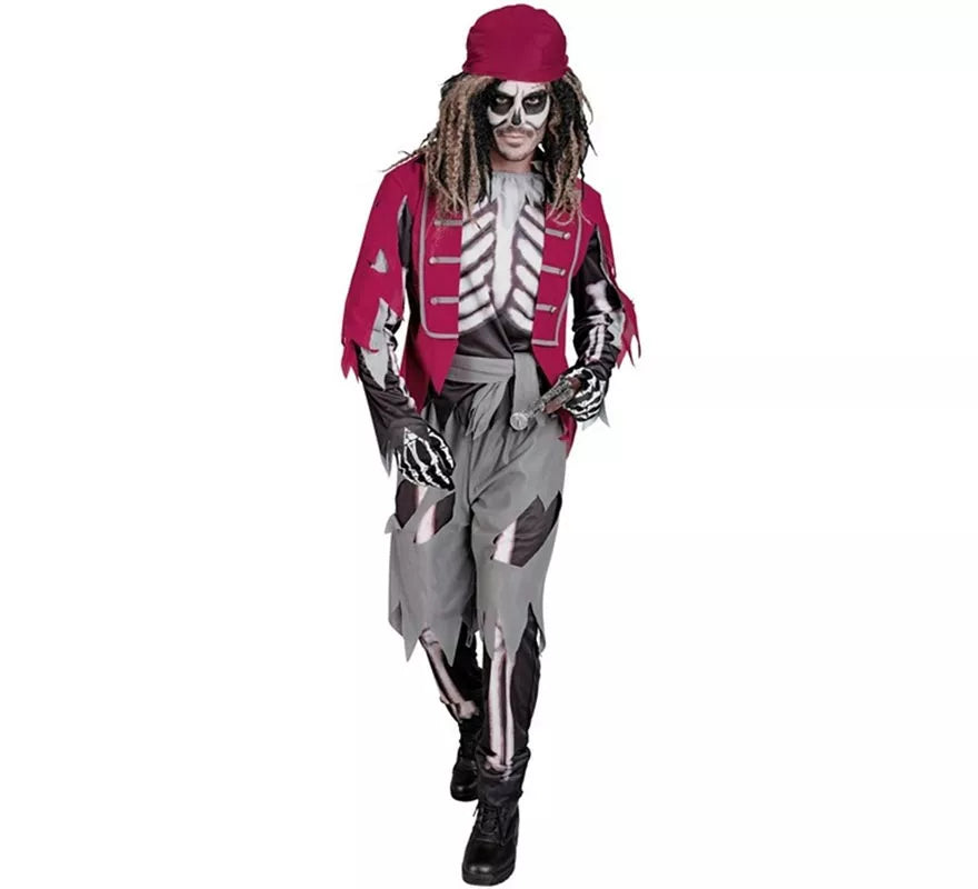 Translation missing: fr.Disfraz de Pirata Grumete Esqueleto para hombre