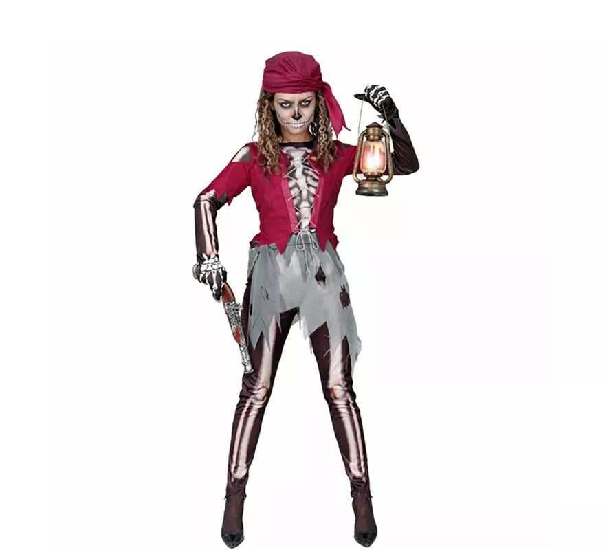 Translation missing: fr.Disfraz de Pirata Grumete Esqueleto para mujer
