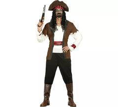 Beau déguisement de pirate des Caraïbes homme