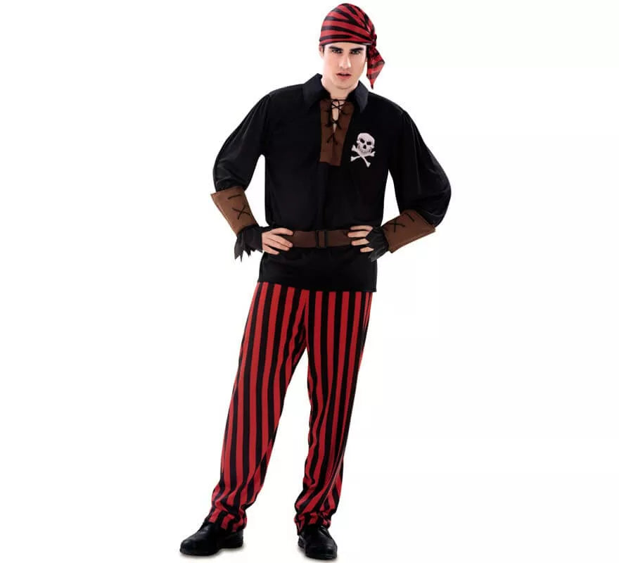 Translation missing: fr.Disfraz de Pirata Jolly para Hombre talla M-L