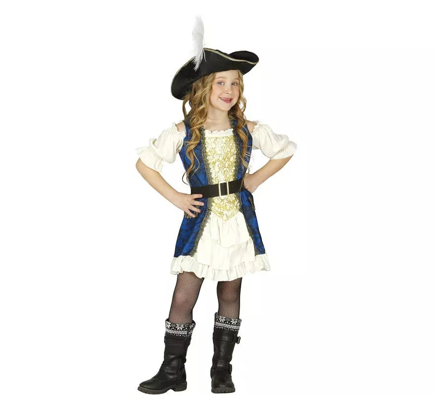 Disfraz de Pirata Lujo para niña