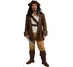 Déguisement de pirate brun pour homme