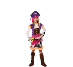 Déguisement de Pirate Violette pour fille
