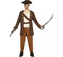 Déguisement pirate navigateur marron adolescent