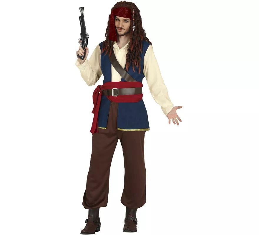 Translation missing: fr.Disfraz de Pirata Navegante Rebelde para hombre