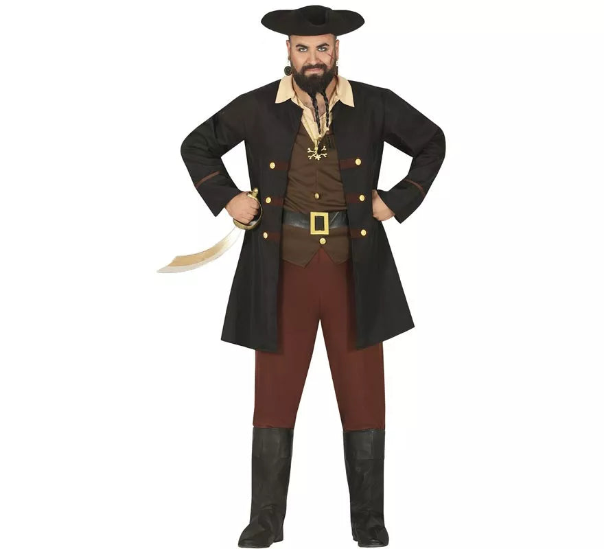 Translation missing: fr.Disfraz de Pirata negro para Hombre