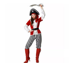 Déguisement de pirate rayé adulte